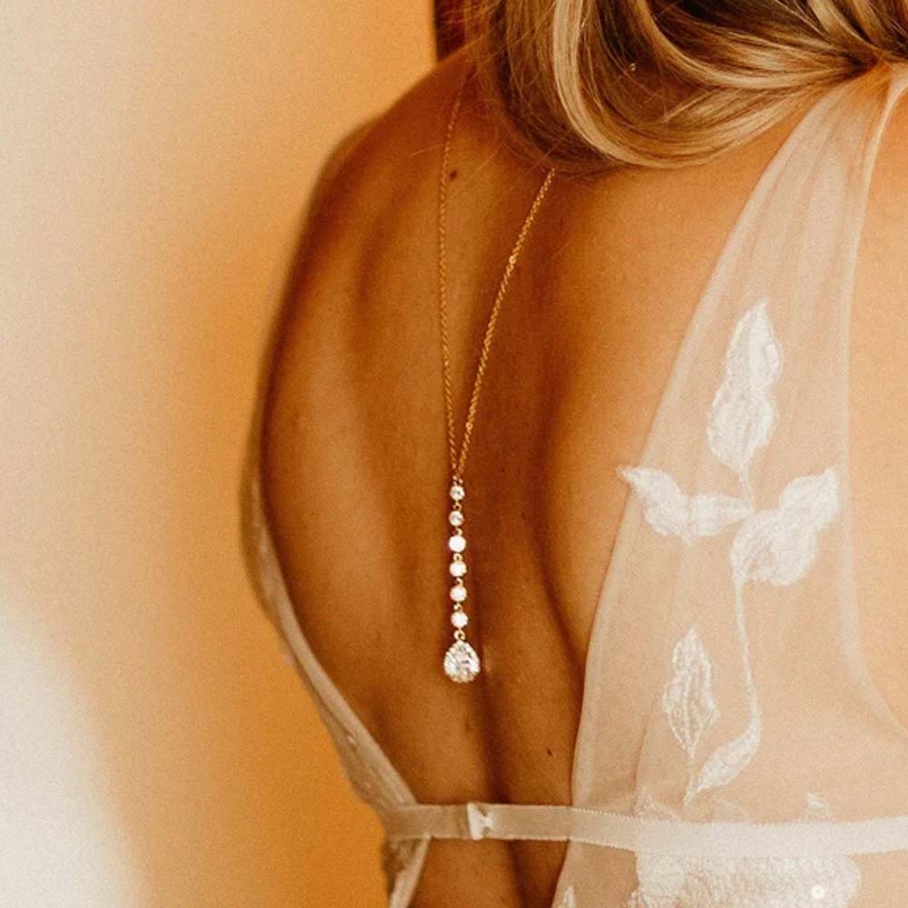 Body Jewelry Hot - Stonefans-Collier JONecklace DstressBack pour femme, long