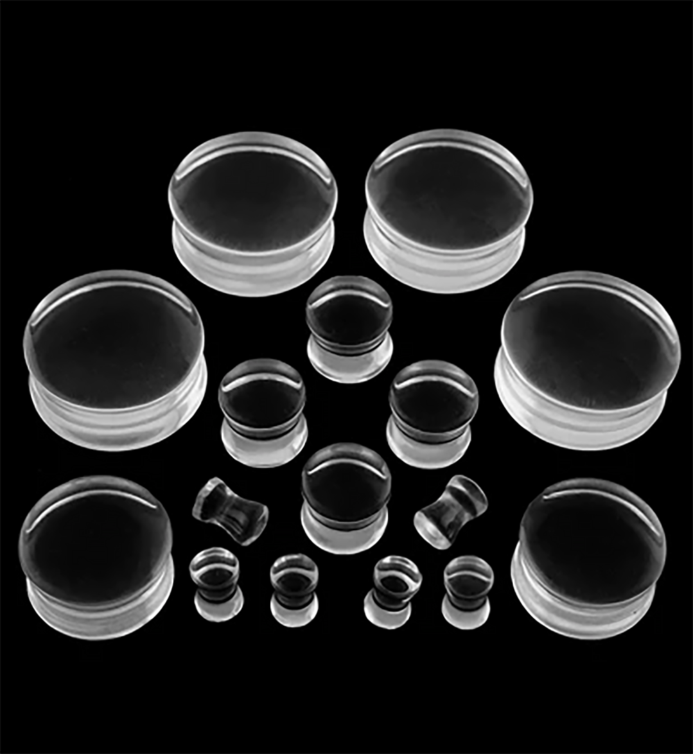 Body Jewelry Gauges - Bouchons d'oreille en acrylique Transparent, 1