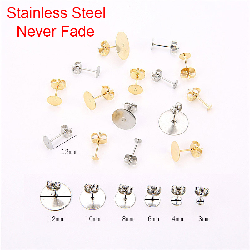 Body Jewelry Top - Base de boucles d'oreilles en acier