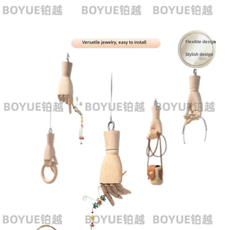 Body Jewelry Store - Présentoir à bagues en bois massif
