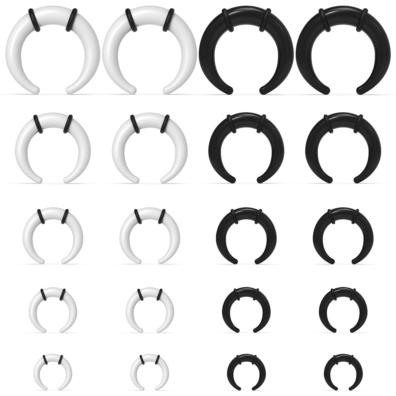 Body Jewelry Gauges - Grands anneaux de Septum 14G 12G