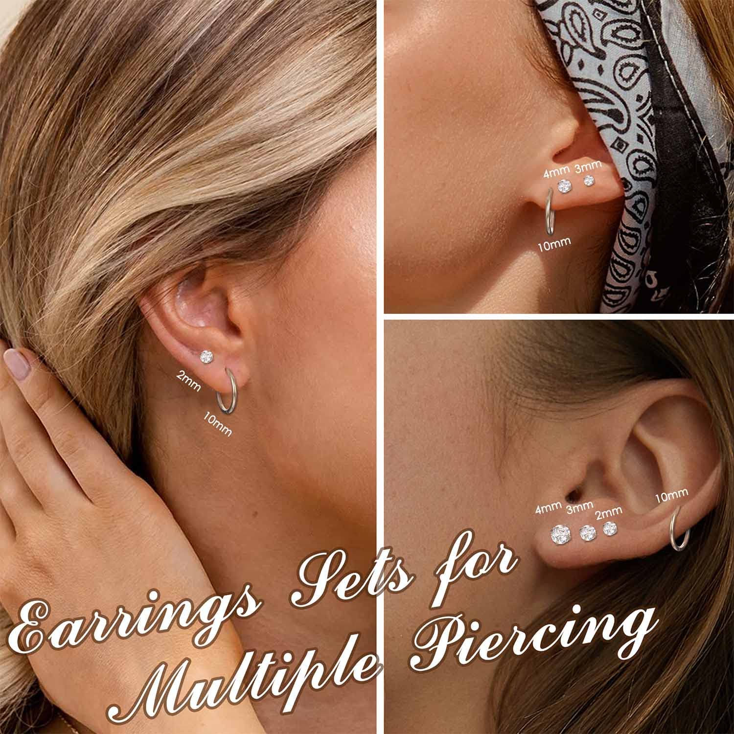 9 paires de boucles d'oreilles - Body Jewelry Surgical Steel avis et prix