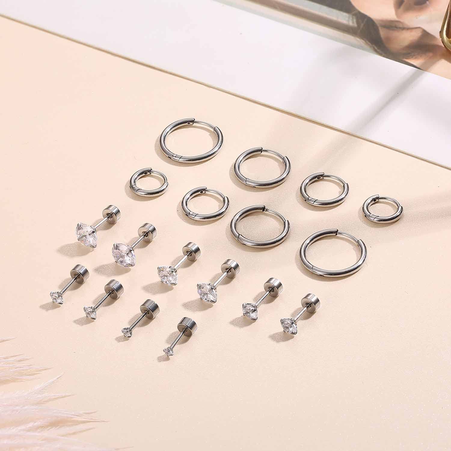 9 paires de boucles d'oreilles - Body Jewelry Surgical Steel avis et prix