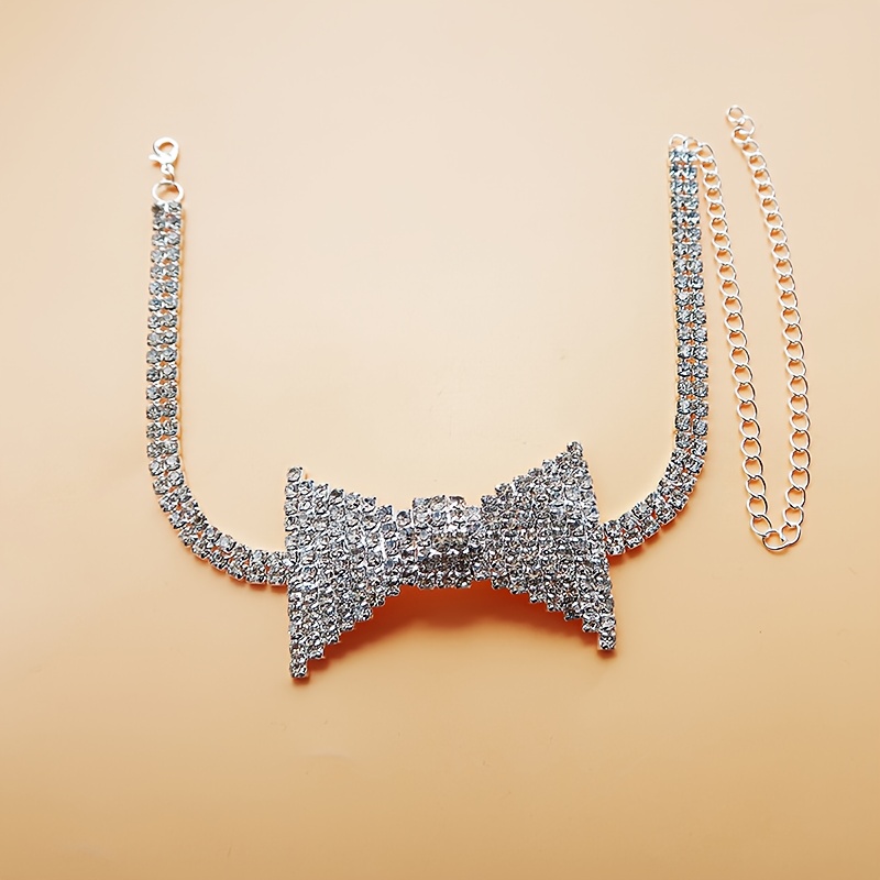 Collier ras du cou avec nœud e - Body Chain Jewelry avis et prix