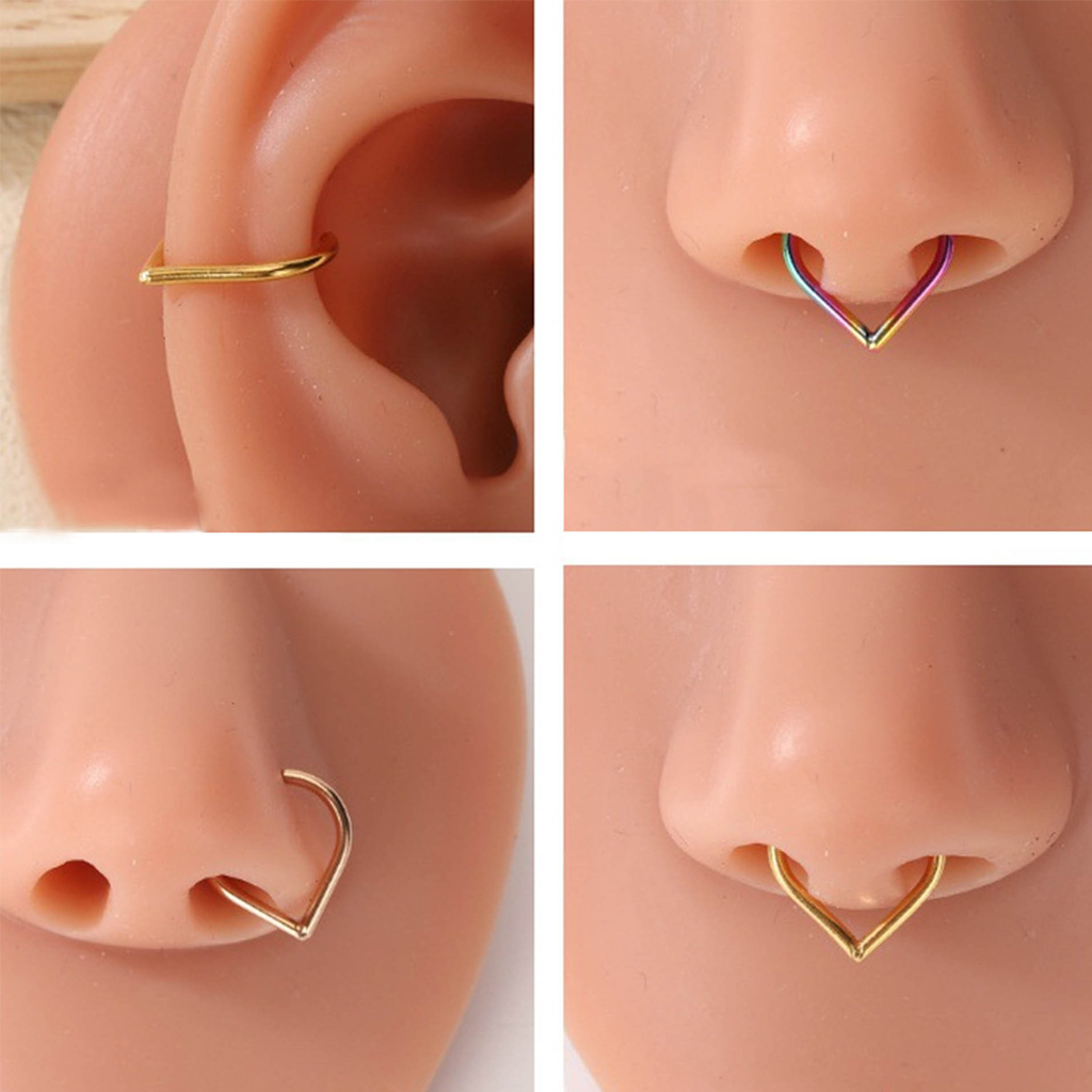 Lot de 5 faux anneaux de nez e - Body Jewelry Nose Studs avis et prix