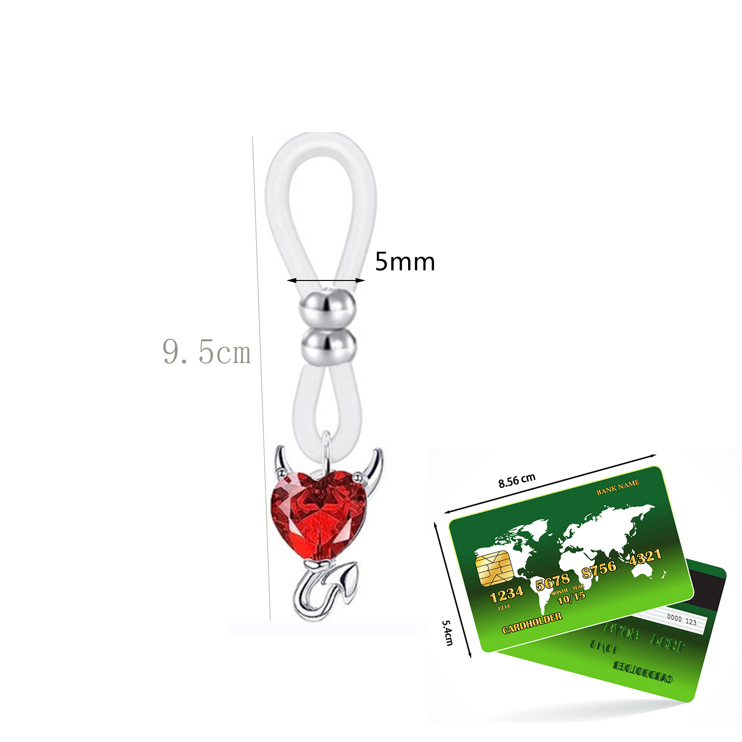 Alliage Silicone papillon coeu - Body Jewelry And Piercing avis et prix