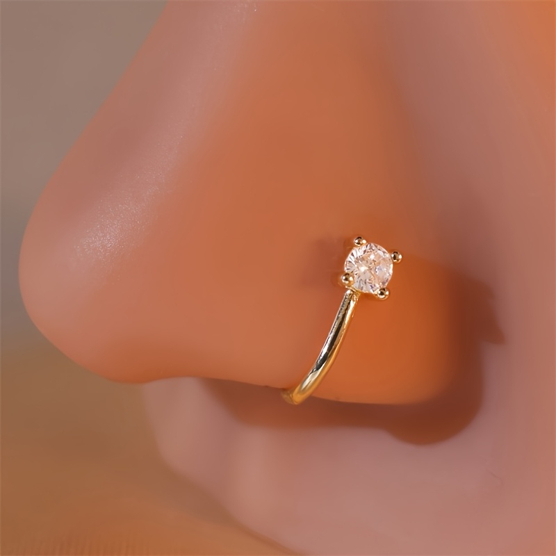Anneau de nez rond en Zircon N - Body Jewelry Nose Studs avis et prix