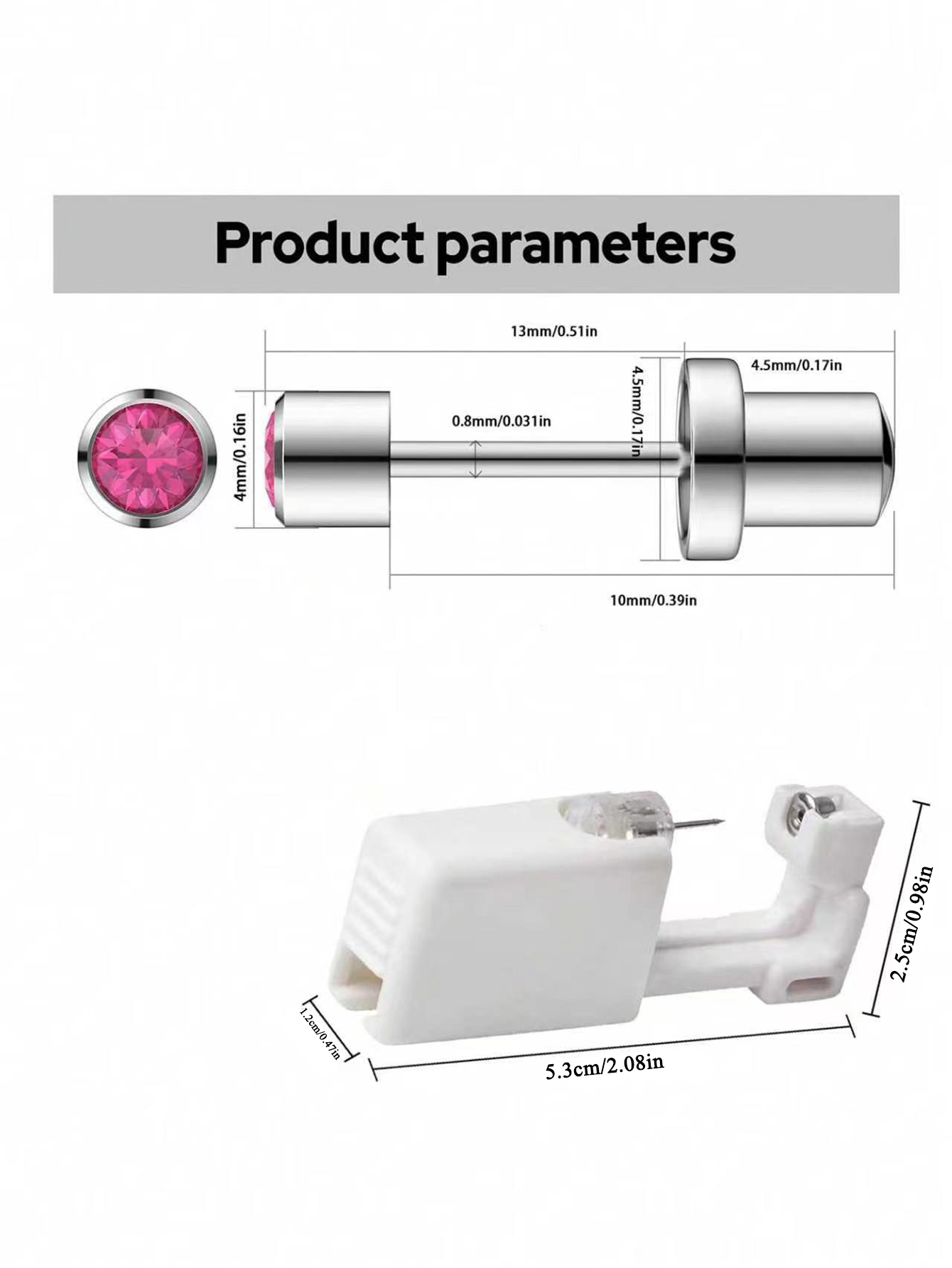 Kit de perçage d'oreilles stér - Body Jewelry Cleaner avis et prix