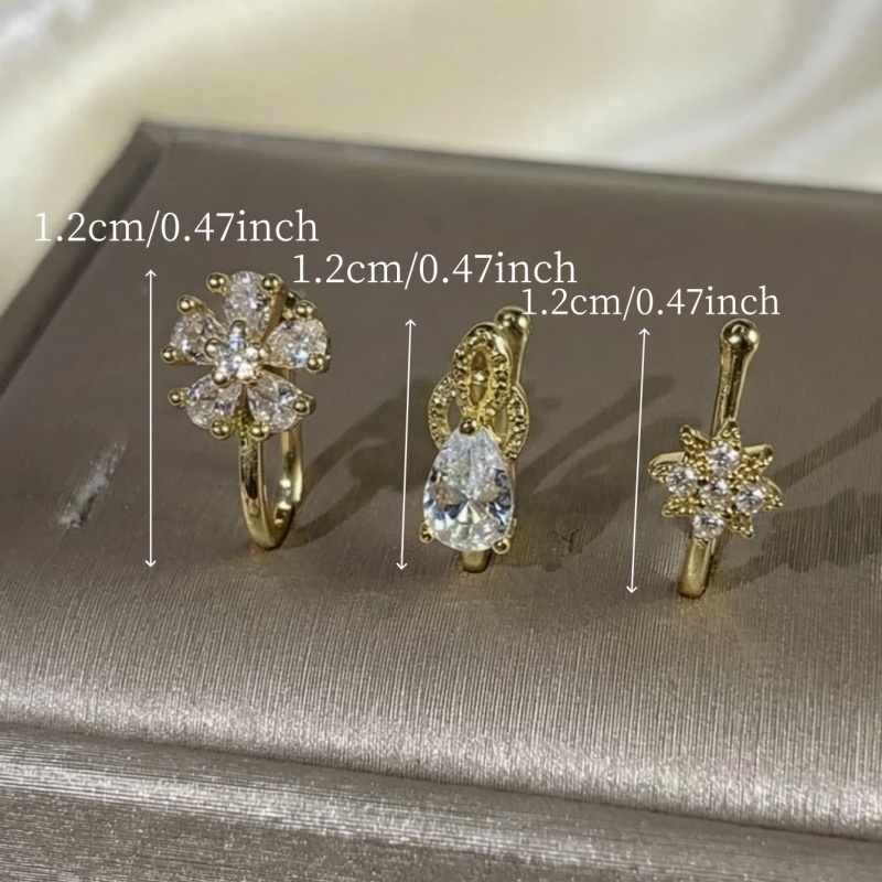 Ensemble de 3 pinces à nez de  - Body Jewelry Nose Studs avis et prix