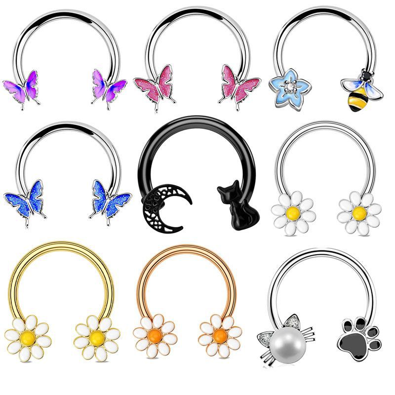 Anneau de septum 16G, bijoux d - Body Jewelry Nose Studs avis et prix