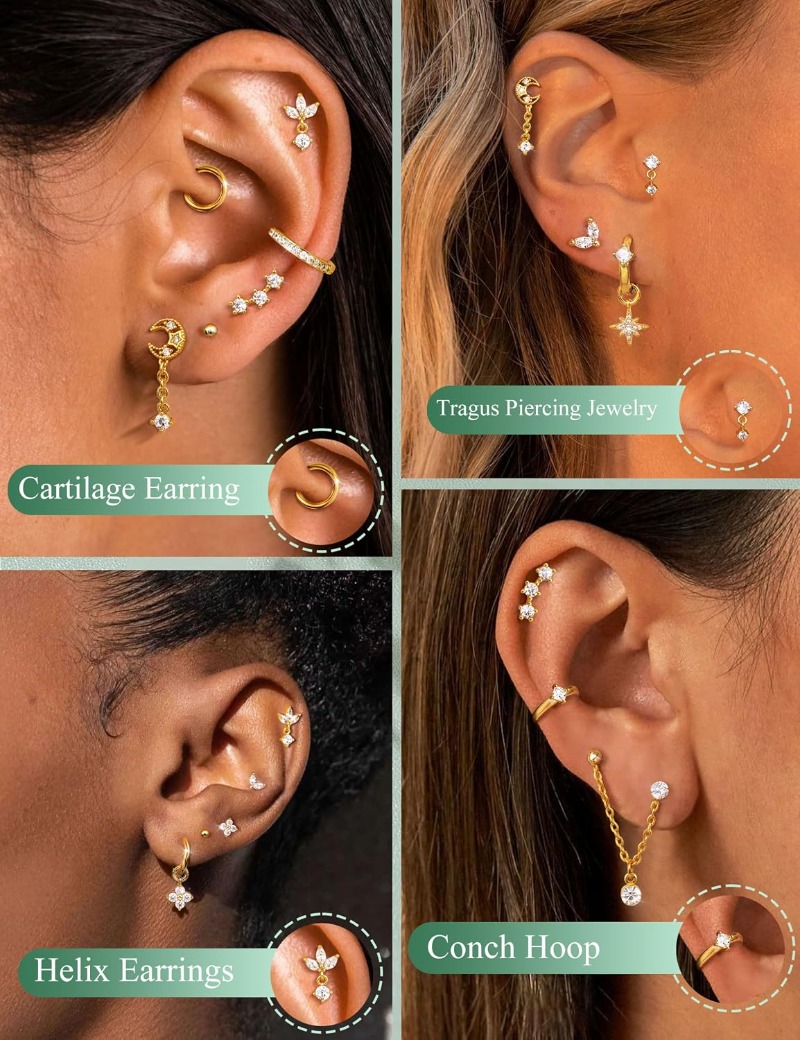 Boucles d'oreilles en acier ch - Body Jewelry Surgical Steel avis et prix