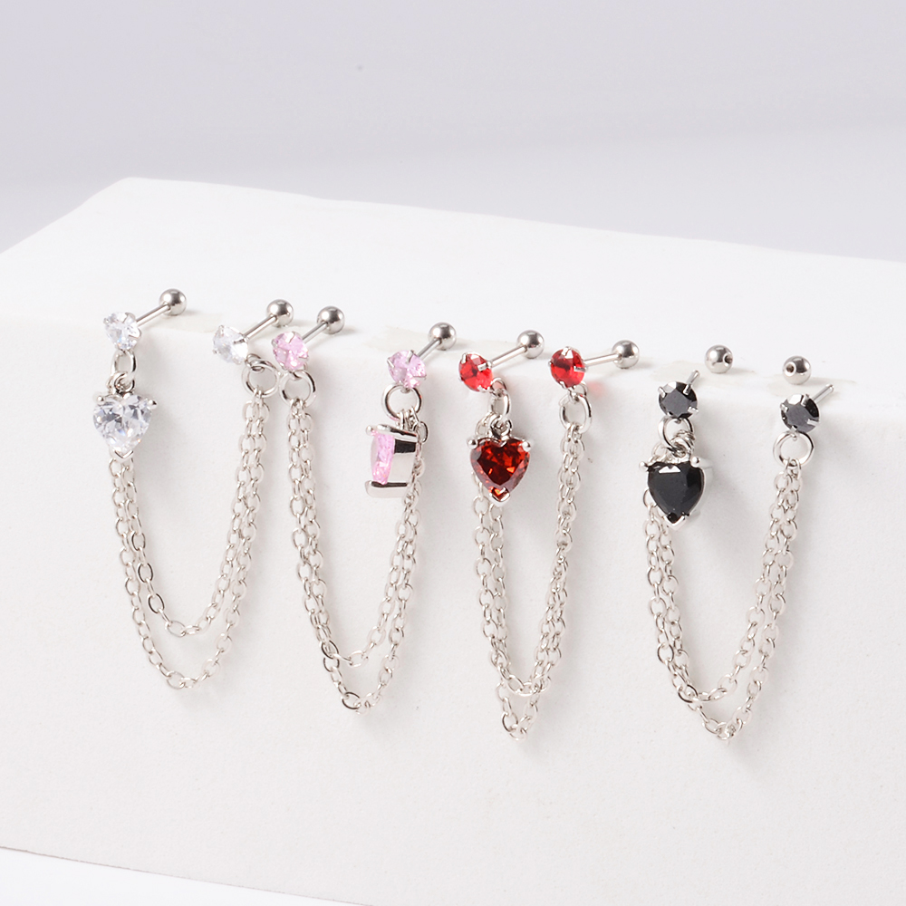 1PC acier chirurgical CZ gemme - Body Jewelry Surgical Steel avis et prix