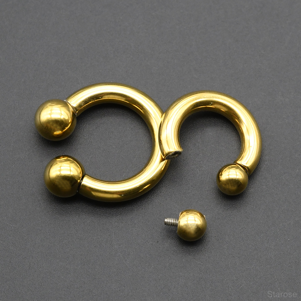 Anneau en fer à cheval en acie - Body Jewelry Gauges avis et prix
