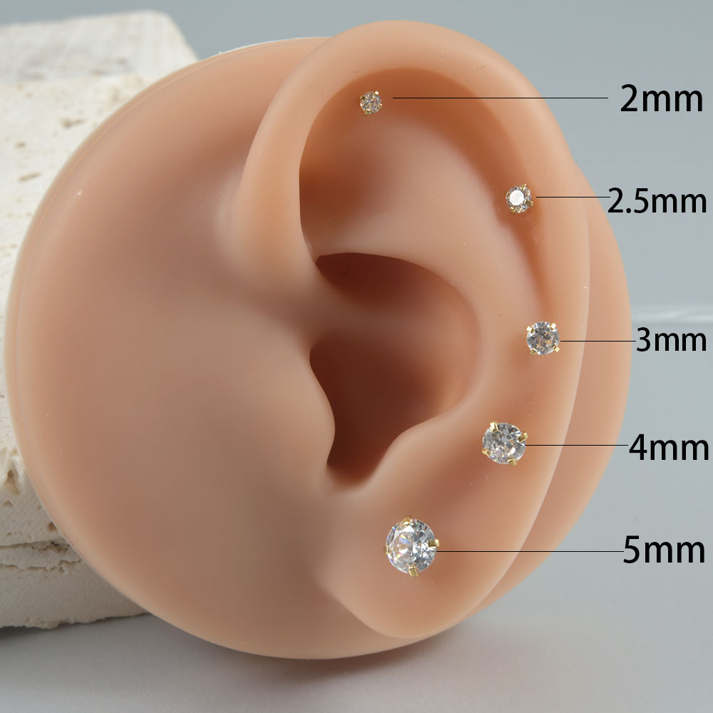 Boucles d'oreilles rondes en a - Body Jewelry Surgical Steel avis et prix