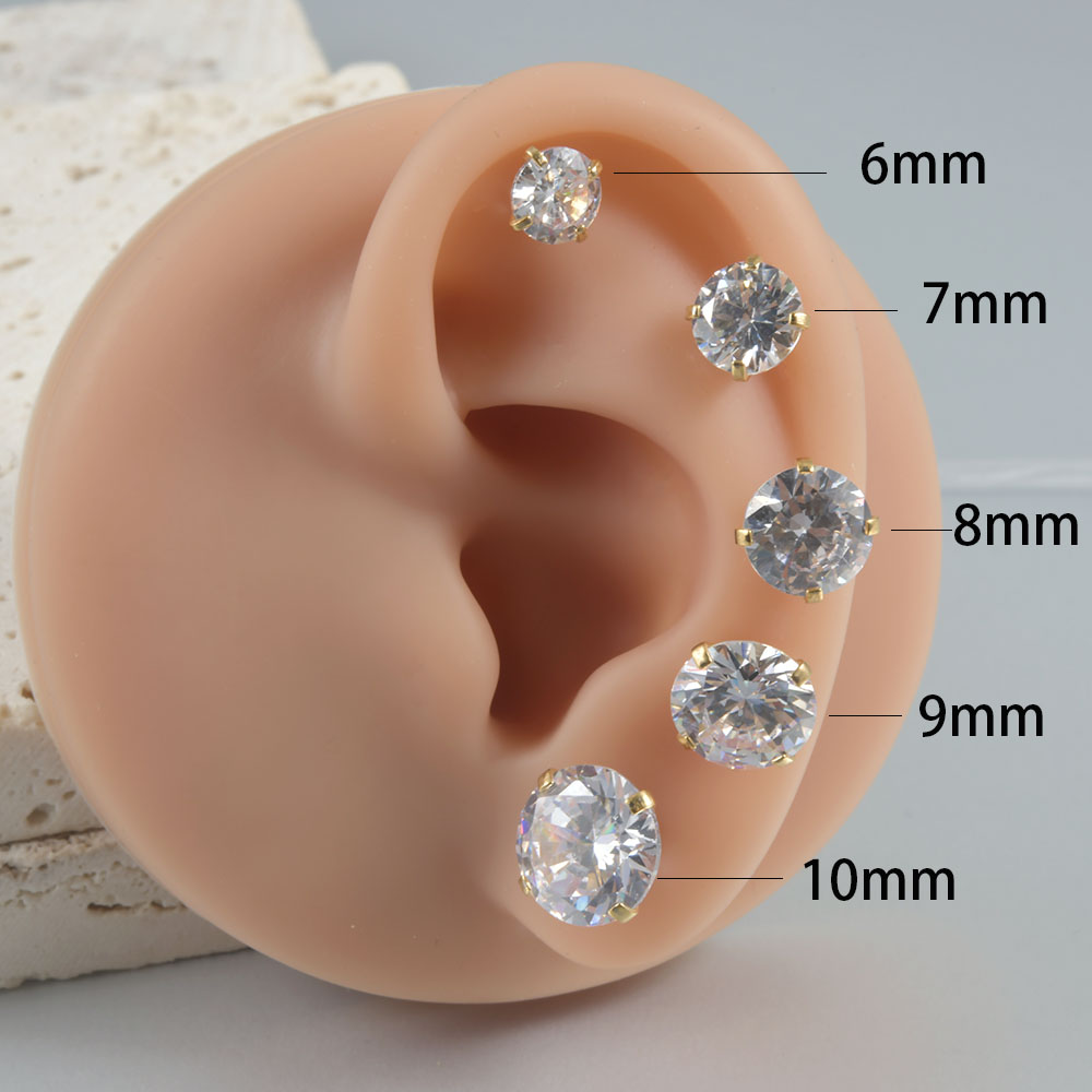 Boucles d'oreilles rondes en a - Body Jewelry Surgical Steel avis et prix