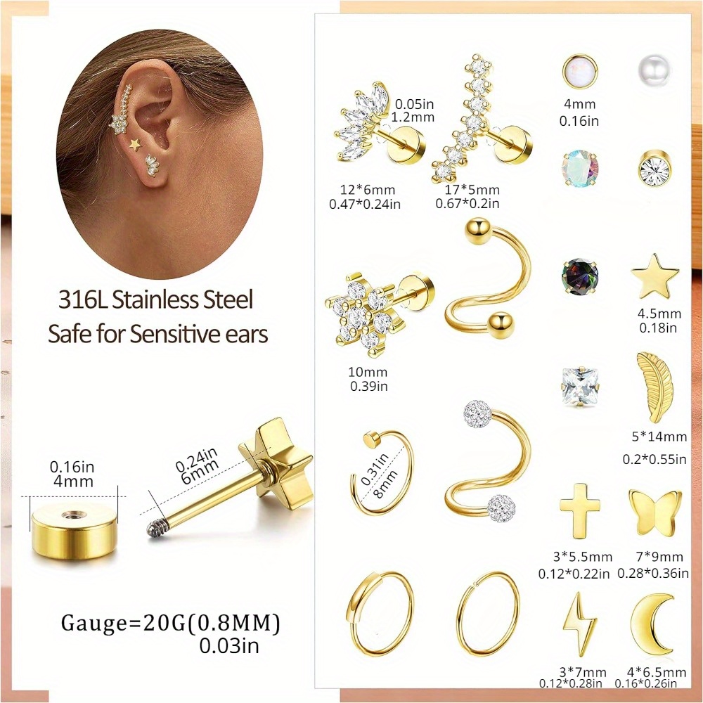 Drperfect-Boucles d'Oreilles e - Body Jewelry Surgical Steel avis et prix