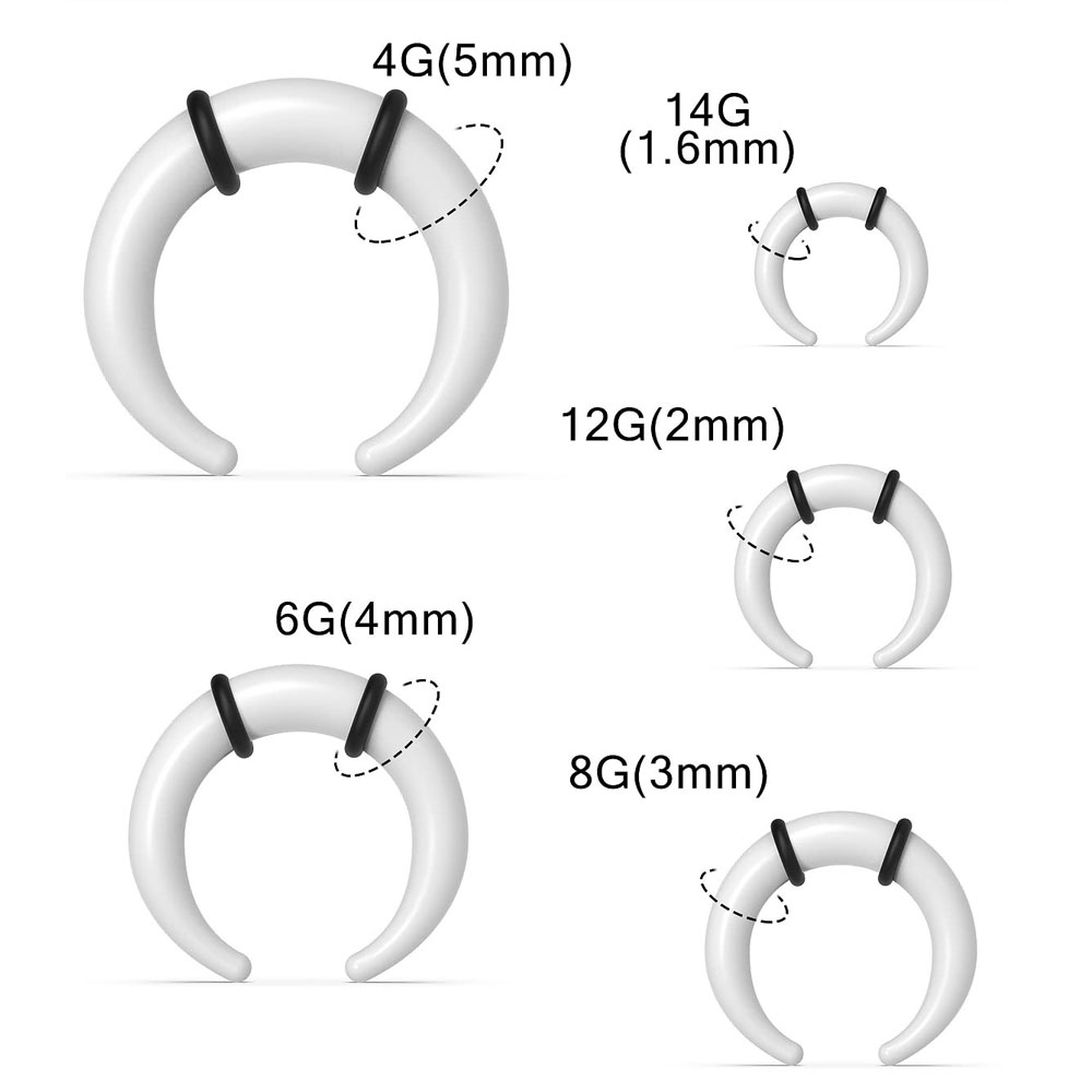 Grands anneaux de Septum 14G 1 - Body Jewelry Gauges avis et prix